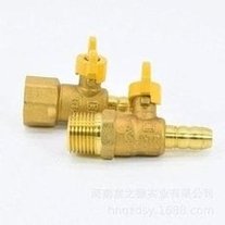 Load image into Gallery viewer, 杰克龙燃气尖嘴灶前阀内外螺纹胶管球阀直嘴然气煤气阀4分dn15 'Jacklong gas pointed nozzle stove front valve internal and external thread rubber hose ball valve straight nozzle natural gas valve 4 points dn15'