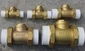 Load image into Gallery viewer, PPR止回阀 PPR双活接全铜 止回阀逆止阀 水管双热熔 单向阀 'PPR check valve PPR double union copper check valve check valve water pipe double hot melt check valve'