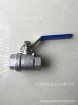 Load image into Gallery viewer, 304不锈钢二片式球阀 316两片式内螺纹球阀 直通式重型全钢阀门 '304 stainless steel two-piece ball valve 316 two-piece internal thread ball valve straight-through heavy-duty all-steel valve'