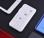 Load image into Gallery viewer, 自带三线移动电源 便携小巧 礼品企业LOGO 10000毫安充电宝 'Self-contained three-wire mobile power supply, portable and small gift enterprise LOGO 10000 milliampere power pack'