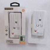 Load image into Gallery viewer, 品牌P09四线充电宝大容量带线带支架便携式移动电源2万毫安 'Brand P09 four-wire charging treasure, large-capacity portable mobile power supply with cable and bracket, 20000 mA'