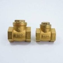 Load image into Gallery viewer, 铜阀门 黄铜卧式止回阀 止水阀 单向逆止阀水表前 4分6分1寸 'Copper valve, brass horizontal check valve, water stop valve, one-way check valve, front of water meter, 4 minutes, 6 minutes, 1 inch'