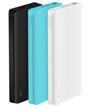 ETSG-ZMI10000mAh 双向快充移动电源（18W）（黑/白/蓝）Two-way quick charge mobile power supply (18W) (black/white/blue)