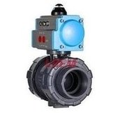 Load image into Gallery viewer, 厂家直供upvc气动球阀pvc塑料活接球阀耐酸碱腐蚀双由令球阀Q611S  'The manufacturer directly supplies upvc pneumatic ball valve, pvc plastic union ball valve, acid-alkali corrosion-resistant double-acting ball valve Q611S'
