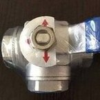 Load image into Gallery viewer, 304不锈钢三通丝扣球阀 L型T型不锈钢球阀内螺纹三通手动平台球阀  '304 stainless steel three-way threaded ball valve L type T type stainless steel ball valve internal thread three-way manual platform ball valve'
