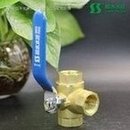 Load image into Gallery viewer, 【顺水】厂家直销，铜阀门三通，L型黄铜三通球阀4分6分1寸全铜  '[Shunshui] Factory direct selling, copper valve three-way, L-type brass three-way ball valve 4 points 6 points 1 inch all-copper'
