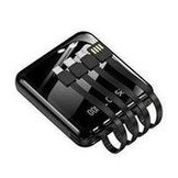 Load image into Gallery viewer, 批发迷你小巧自带四线20000毫安充电宝 轻薄移动电源礼品印刷LOGO  'Wholesale mini compact with four lines of 20000 milliampere rechargeable treasure light mobile power gift printing LOGO'
