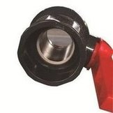 Load image into Gallery viewer, UPVC深灰色化工给水阀普通pvc球阀耐酸碱工业用阀门手柄工业  'UPVC dark gray chemical water supply valve ordinary pvc ball valve acid-resistant industrial valve handle industry'
