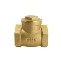 Load image into Gallery viewer, 铜阀门 黄铜卧式止回阀 止水阀 单向逆止阀水表前 4分6分1寸  'Copper valve, brass horizontal check valve, water stop valve, one-way check valve, front of water meter, 4 minutes, 6 minutes, 1 inch'
