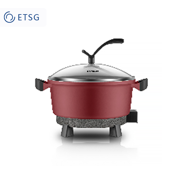 ETSG DRG-J50YA 多功能电热锅（酒红）420x324x130Drg-j50ya multifunctional electric cooker (wine red) 420x324x130