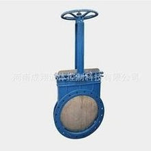 Load image into Gallery viewer, 气动刀型闸阀梅花对夹泥浆物料开关阀门不锈钢硬密封法兰刀闸阀  'Pneumatic knife gate valve plum wafer mud material switch valve stainless steel hard seal flange knife gate valve'
