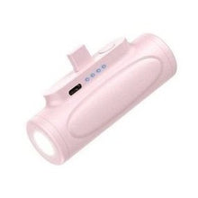 Load image into Gallery viewer, 口袋胶囊充电宝5000毫安便携式无线充移动电源迷你小巧应急手电筒  'Pocket capsule charging treasure 5000mA portable wireless charging mobile power mini compact emergency flashlight'
