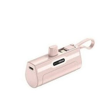 Load image into Gallery viewer, 新款5000毫安口袋无线胶囊充电宝小巧便携移动电源充电宝迷你快充  'New 5000mA pocket wireless capsule charging treasure Small portable mobile power charging treasure Mini fast charging'
